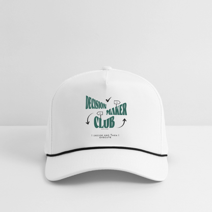 Decision Maker Club Cap - white/black