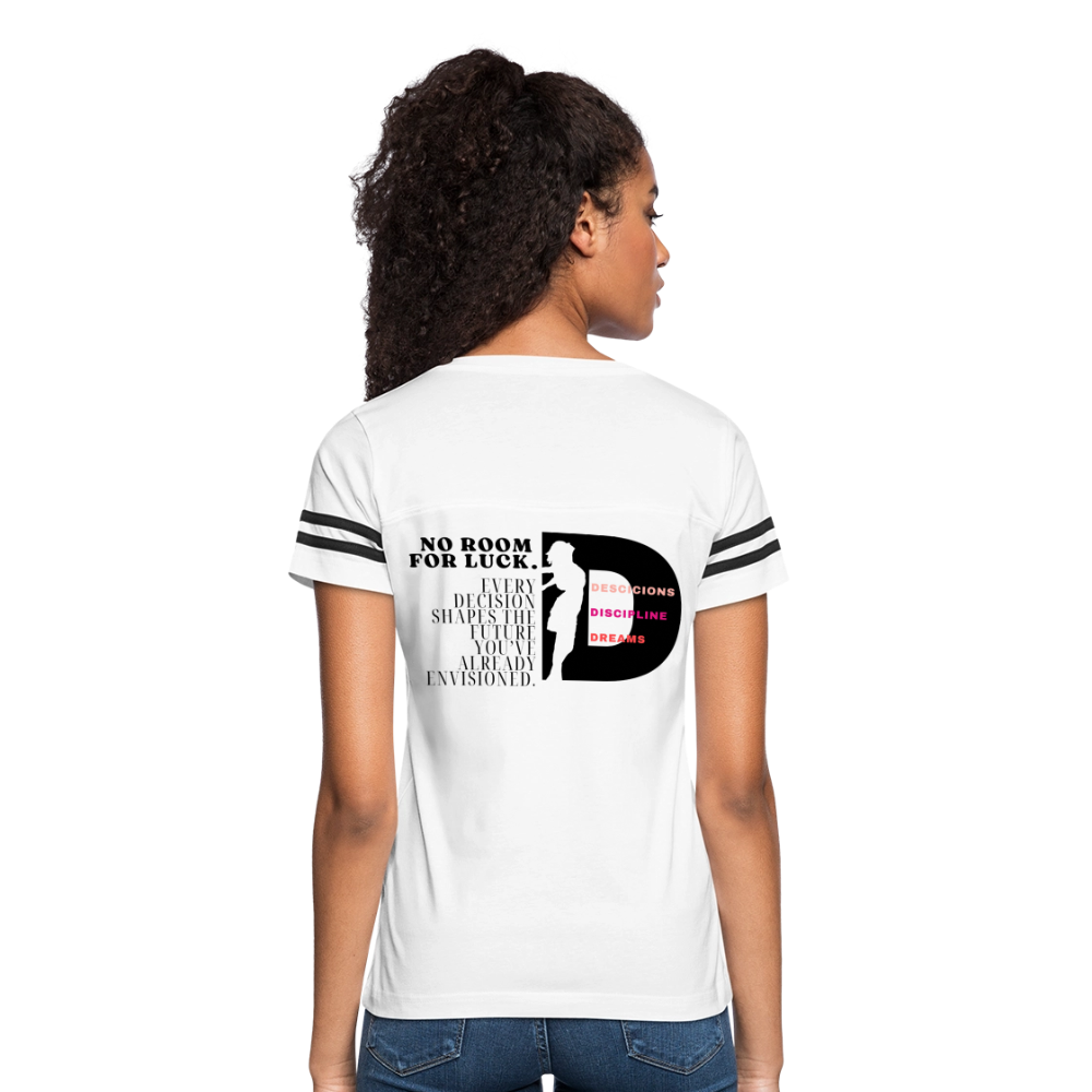 No Room For Luck Vintage Sport T-Shirt - white/black