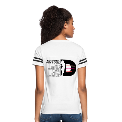 No Room For Luck Vintage Sport T-Shirt - white/black